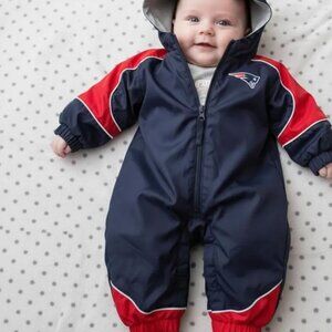 NFL New England Patriots Lightweight Rainsuit 0-3 Months